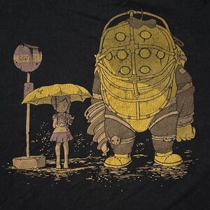 Black Graphic Short Sleeve Tee